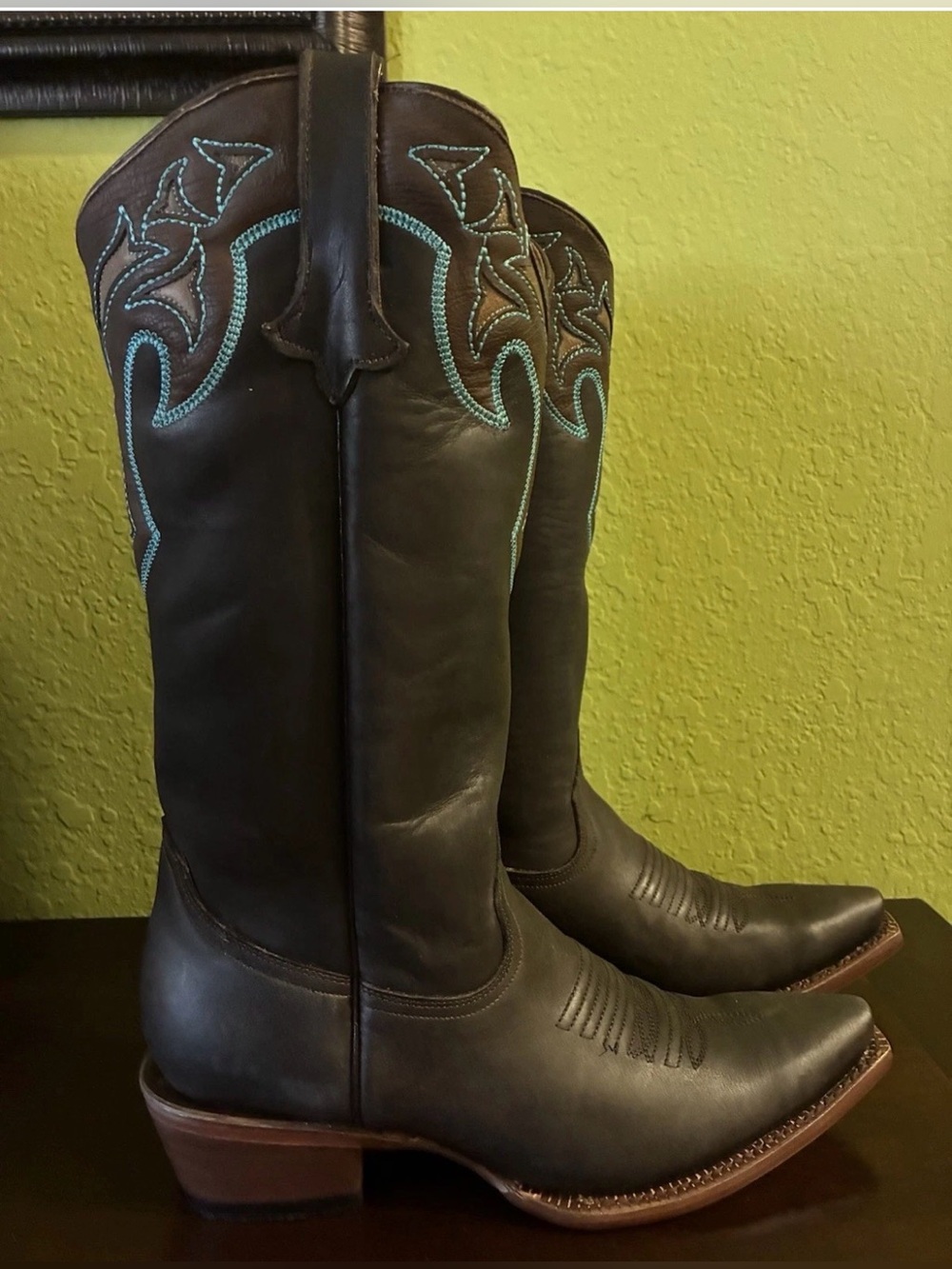 Tanner Mark Hand Tooled Western Boot Women Size 9.5 Brand New In Box